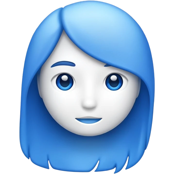 Blue emoji
