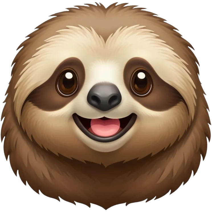Spunky sloth emoji
