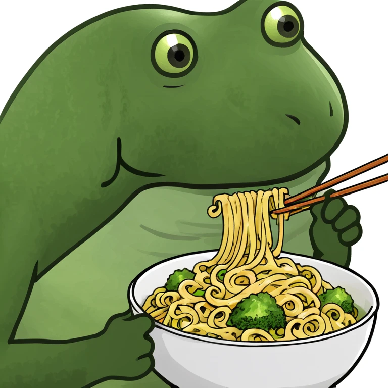 bufo eating noodles emoji