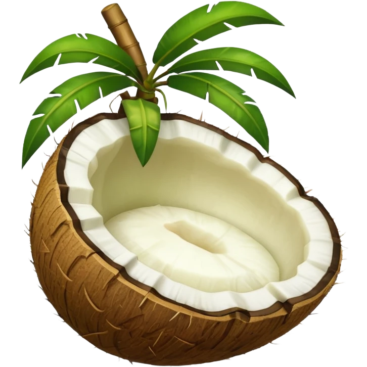 Tender Coconut normal emoji