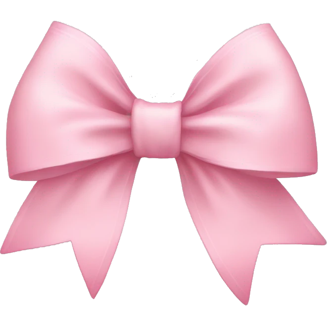 Light pink bow emoji