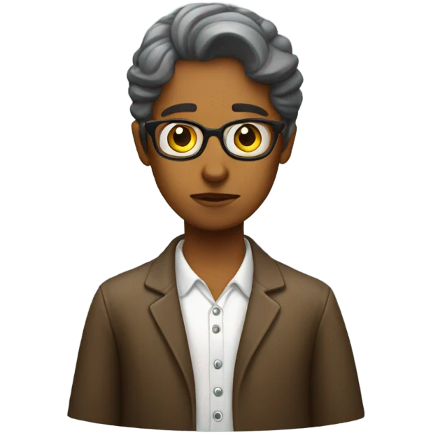 Sad librarian emoji