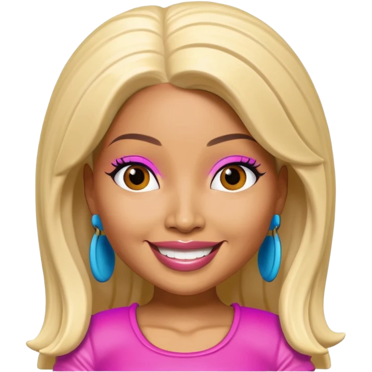 nicki minaj as a bobblehead emoji