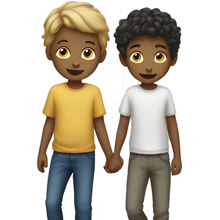 child and boys in harmony emoji