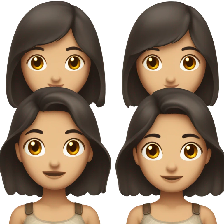 25% philipino 25% german 25% cocasian girl really dark brown hair and a little tan emoji