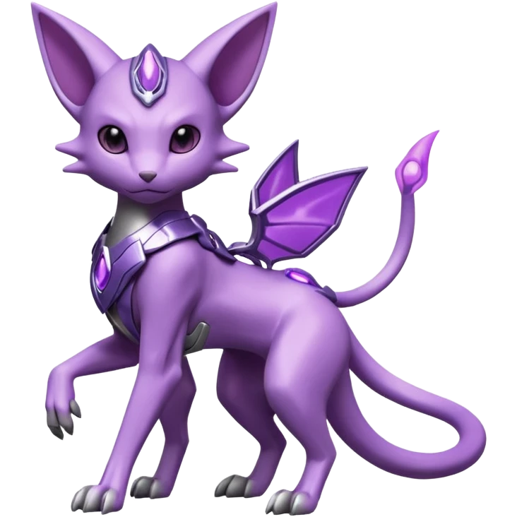 Miraidon-Genesect-Espeon-Mewtwo-Fakémon-hybrid-creature (full body)  emoji