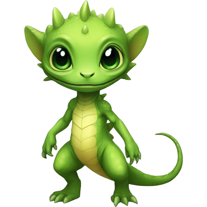 Chibi, Anthro-Sona-Lizard-Alien-Fakémon, Full Body emoji