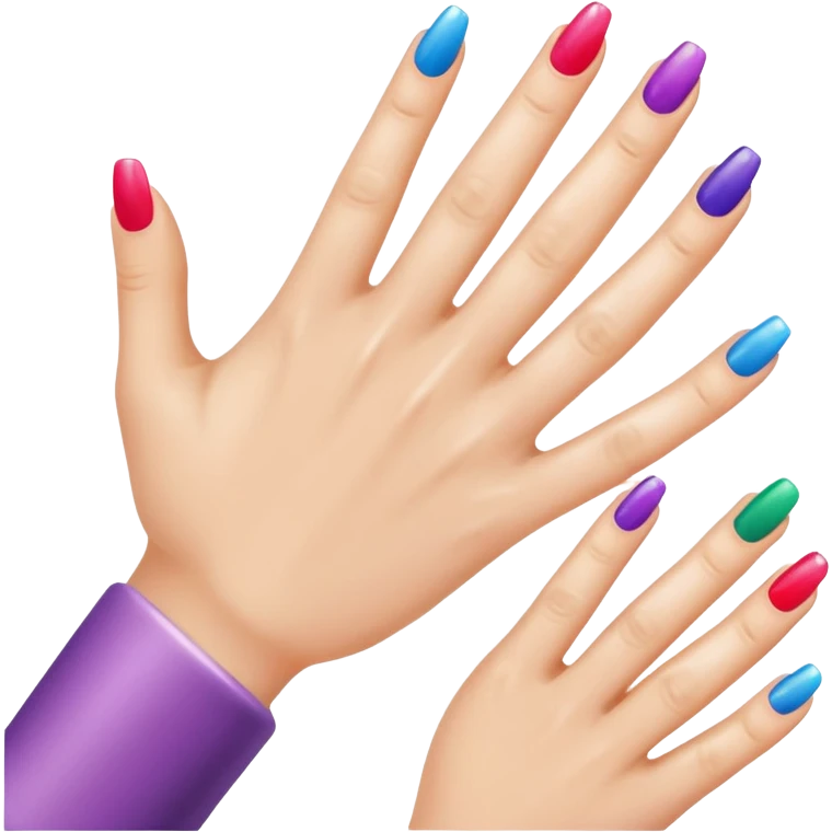 Create emojis of nails painting emoji