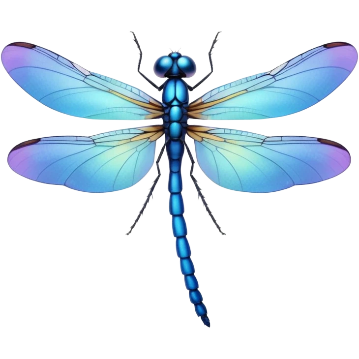blue dragonfly emoji