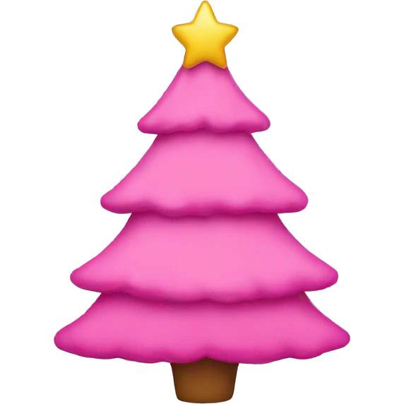 pink christmas tree emoji