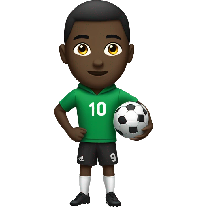 dark-skinned boy in nike soccer wearing hoodie and pointing finger  emoji