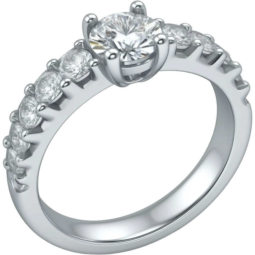 Marquise white gold ring emoji