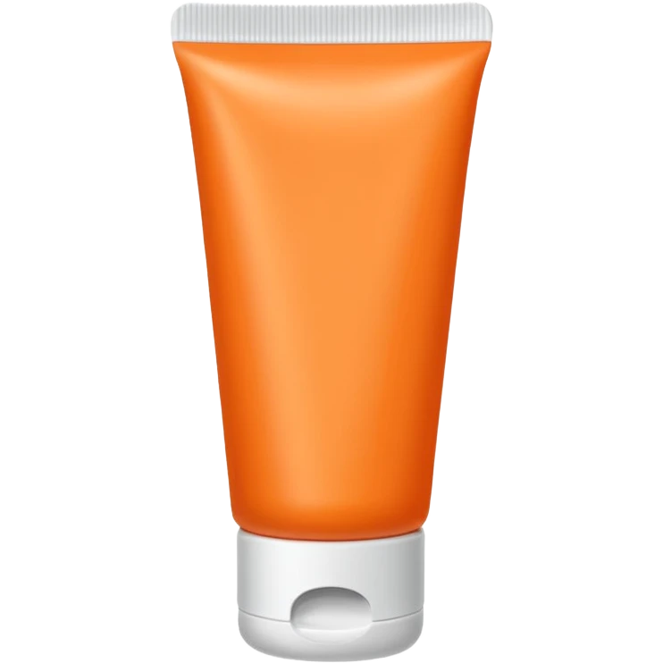 Orange tube type lotion emoji