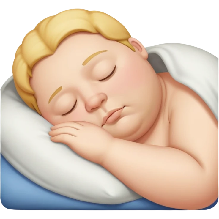Fat person sleeping  emoji