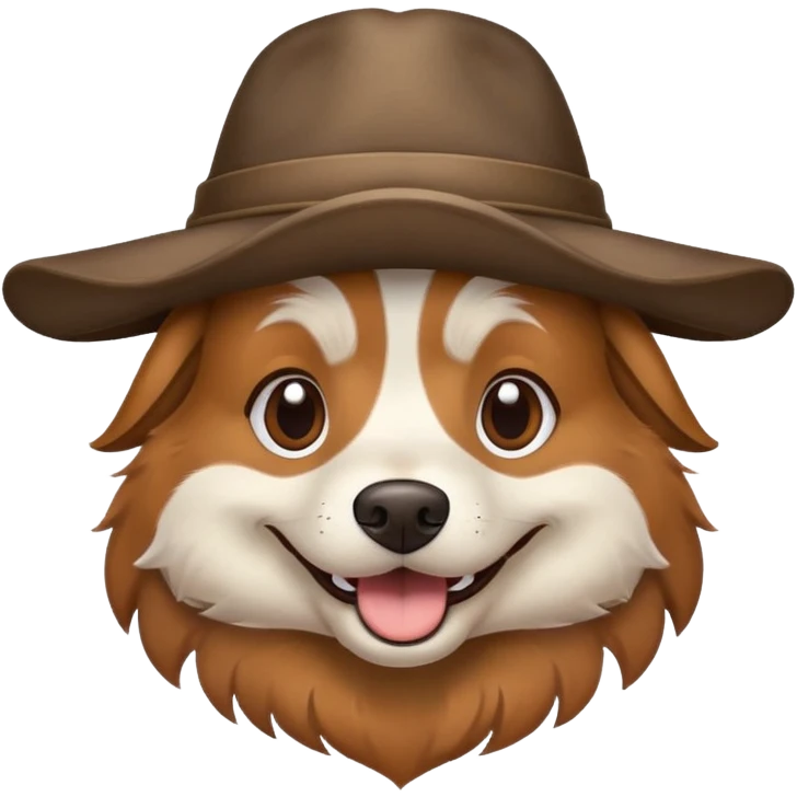 Cachorroo com chapéu  emoji