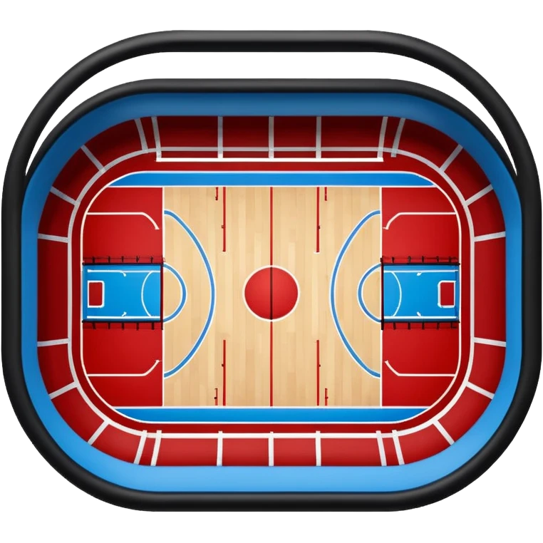 basketball stadium field (#00A3E0) and red (#F9423A) emoji