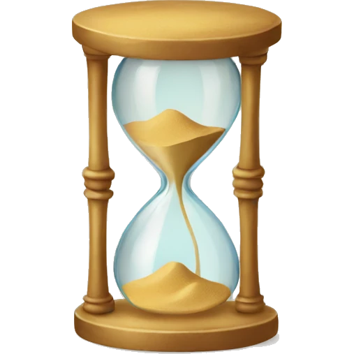 sand clock emoji