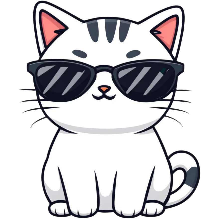 cat wearing sunglasses emoji