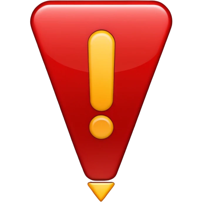 exclamation mark red emoji