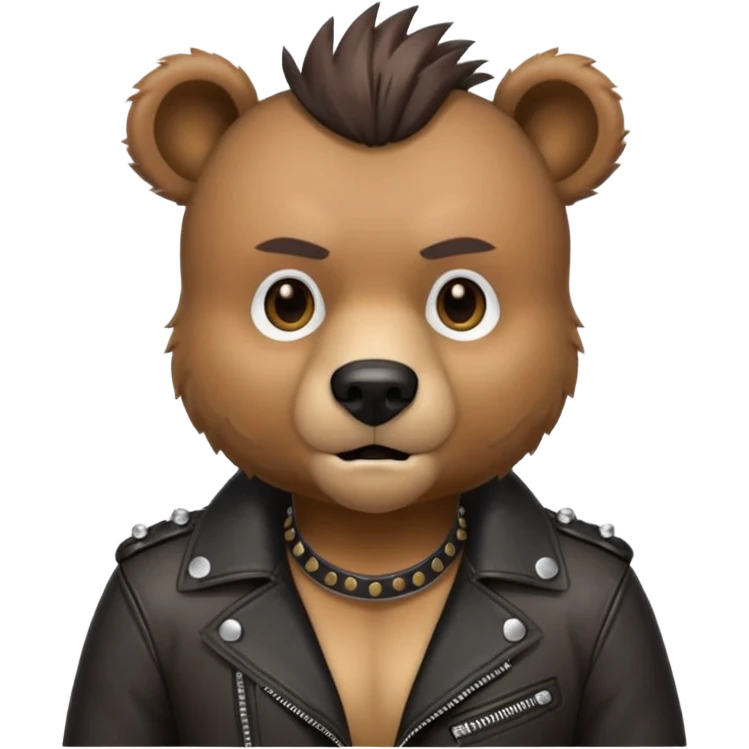 Bear punk emoji
