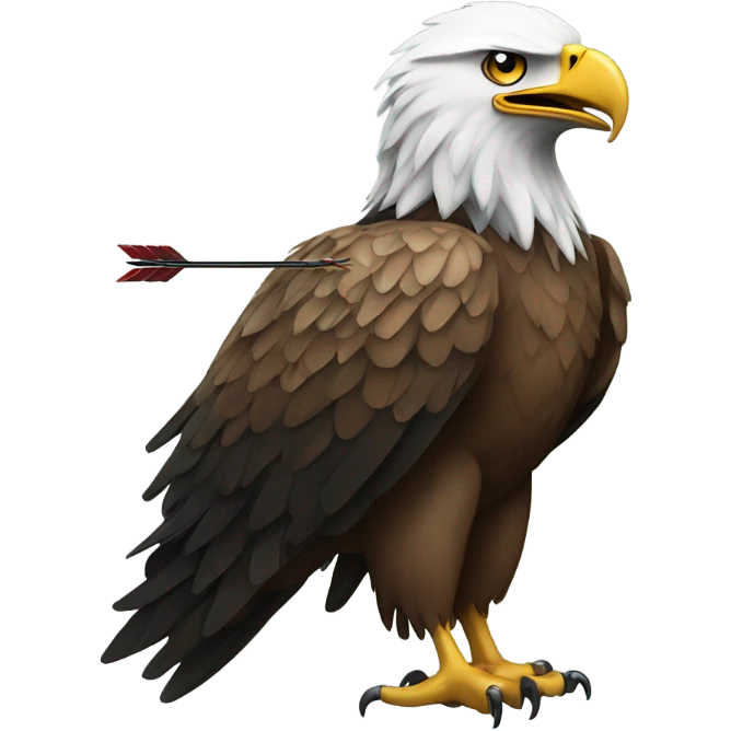 Eagle with an arrow through it emoji