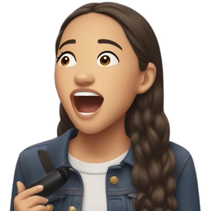 Olivia Rodrigo singing emoji