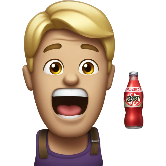 Talking soda emoji