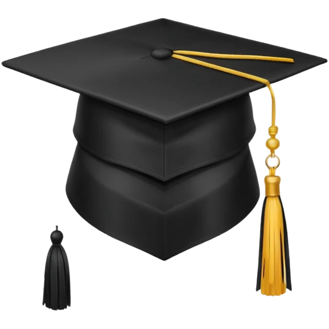 black graduation cap  emoji