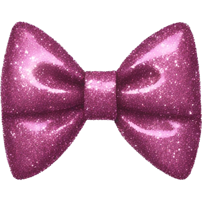 Glitter bow emoji