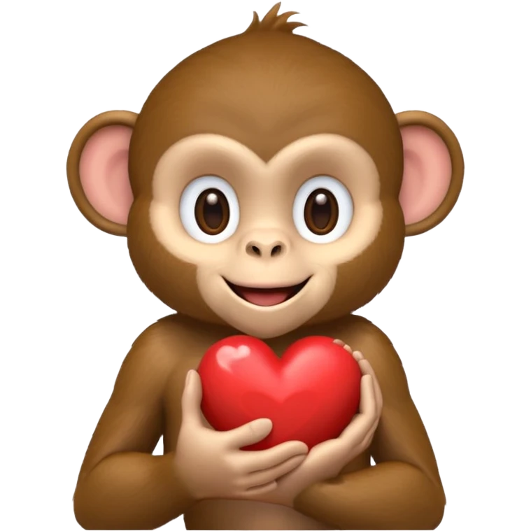 Monkey with heart emoji