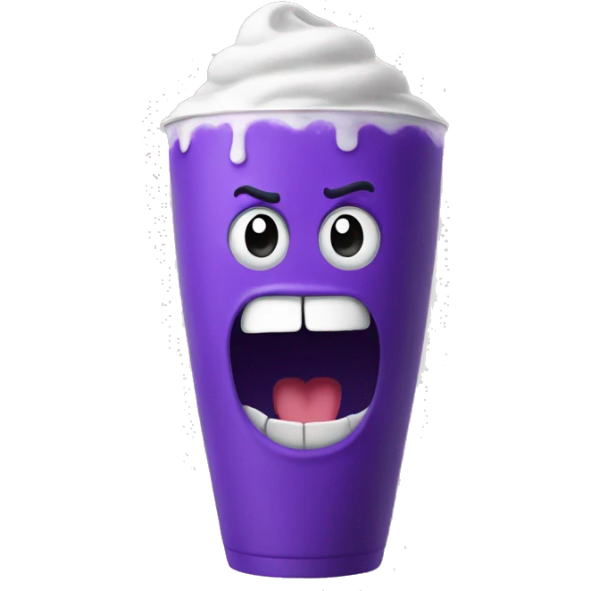 a grimace shake emoji