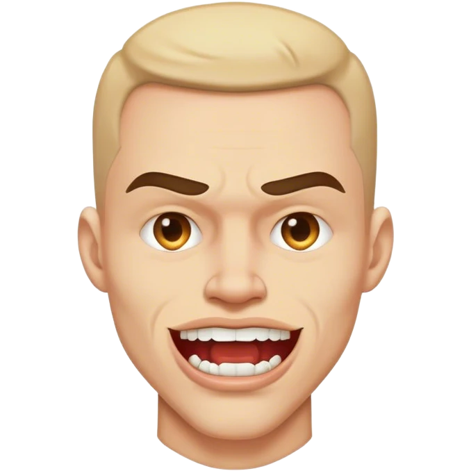 Make Big Justice with a SHARP jawline and mewing emoji