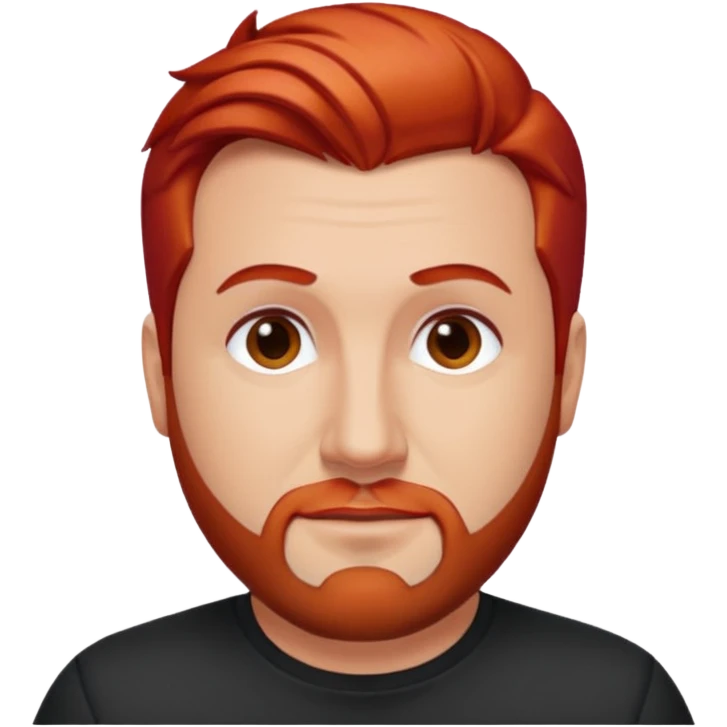 Joey Fatone with red hair emoji