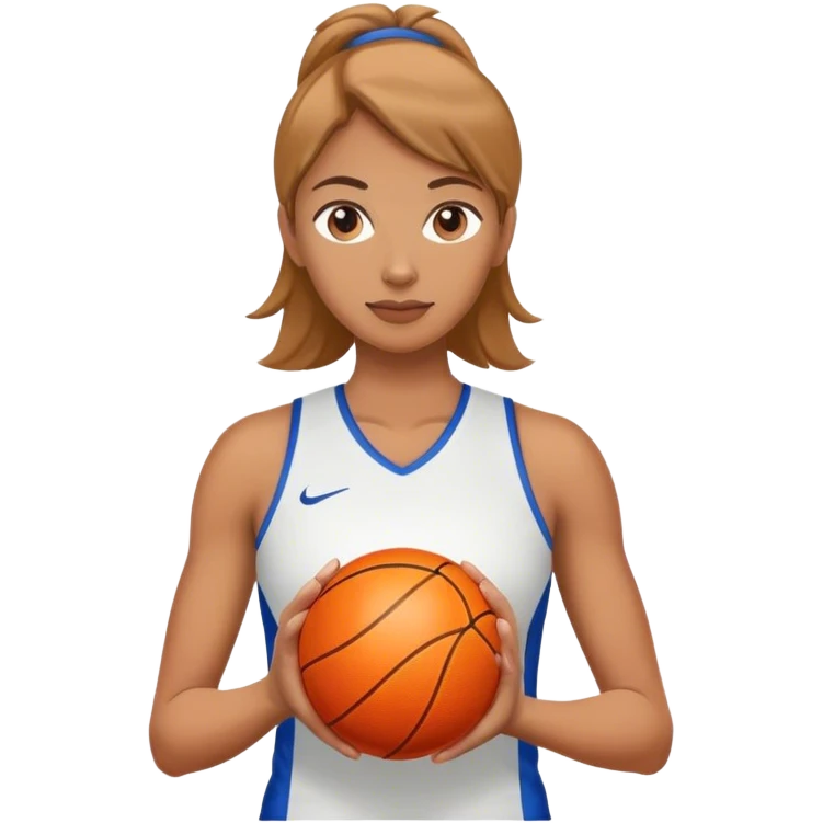 female sport coach holding ball emoji