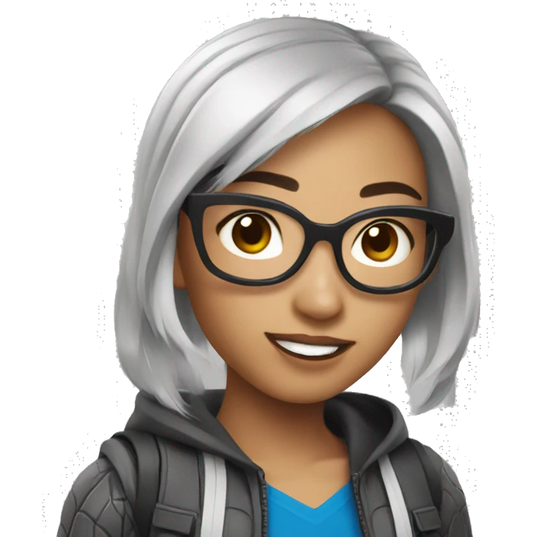 Spiderman Asian girl emoji