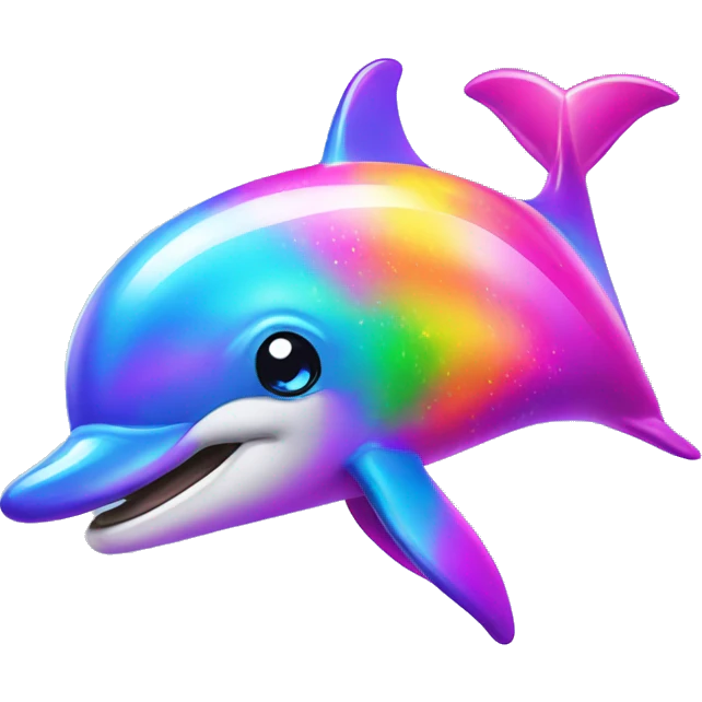 Lisa Frank dolphin  emoji