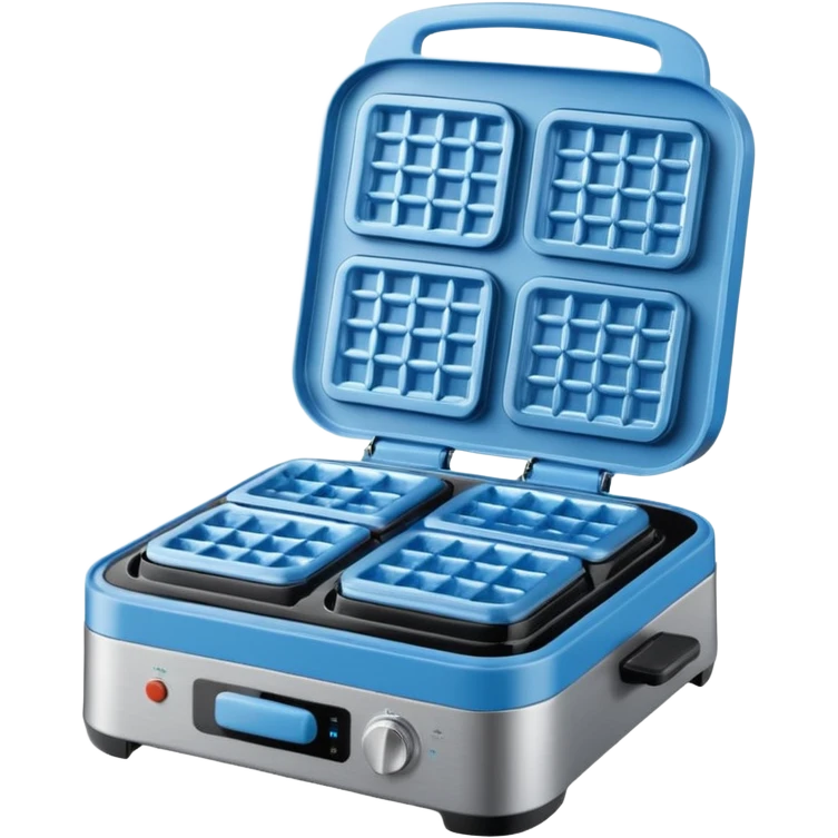 blue waffle maker emoji