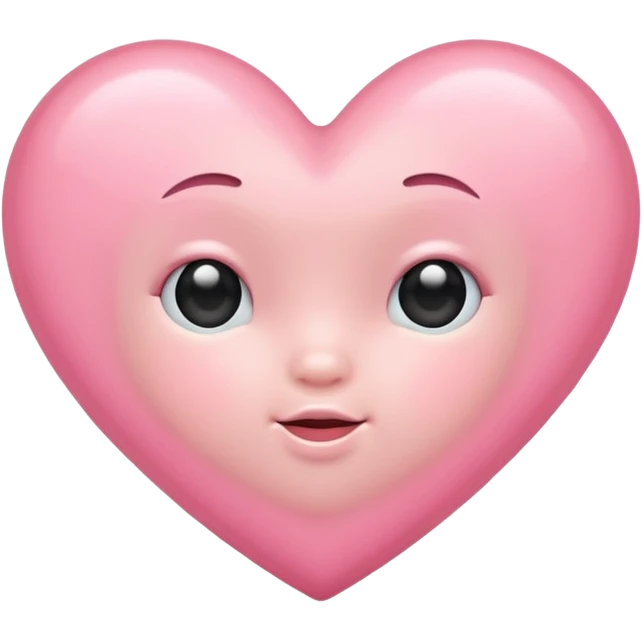 Baby pink heart emoji