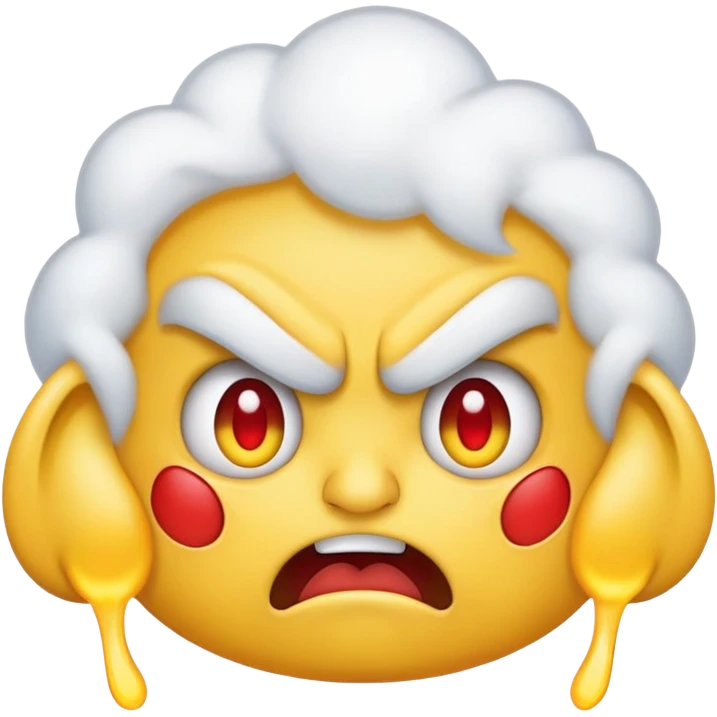 steam coming out of ears angry emoji emoji