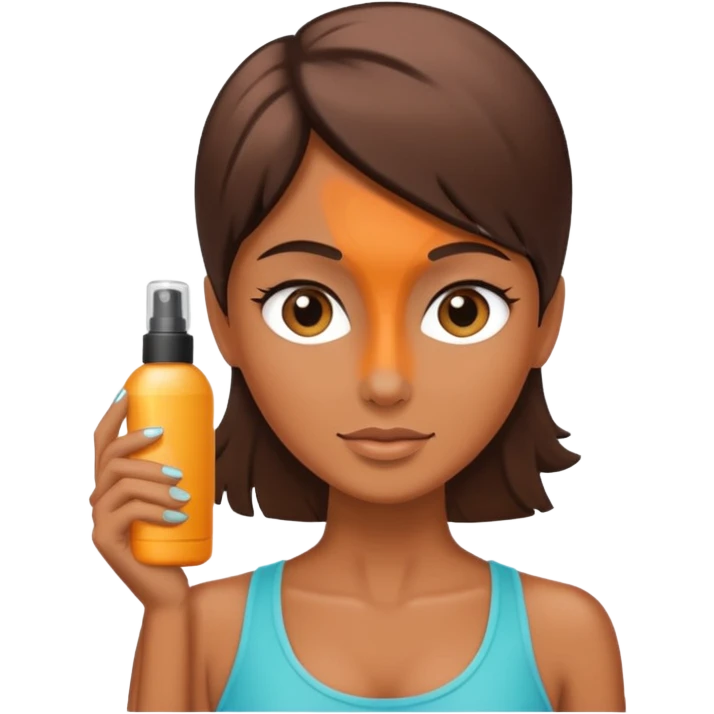spray tan  emoji