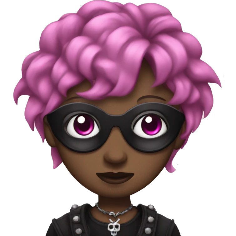 Pink goth emoji emoji