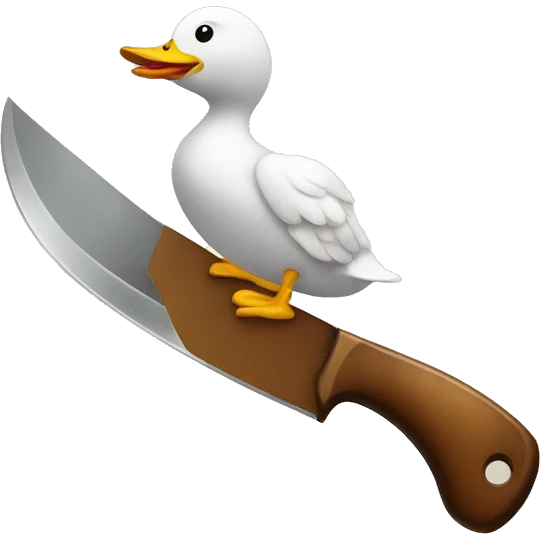 pato con cuchillo emoji