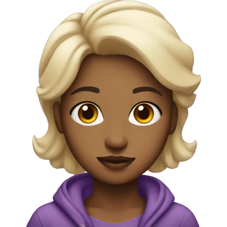 Purple clean girl emoji