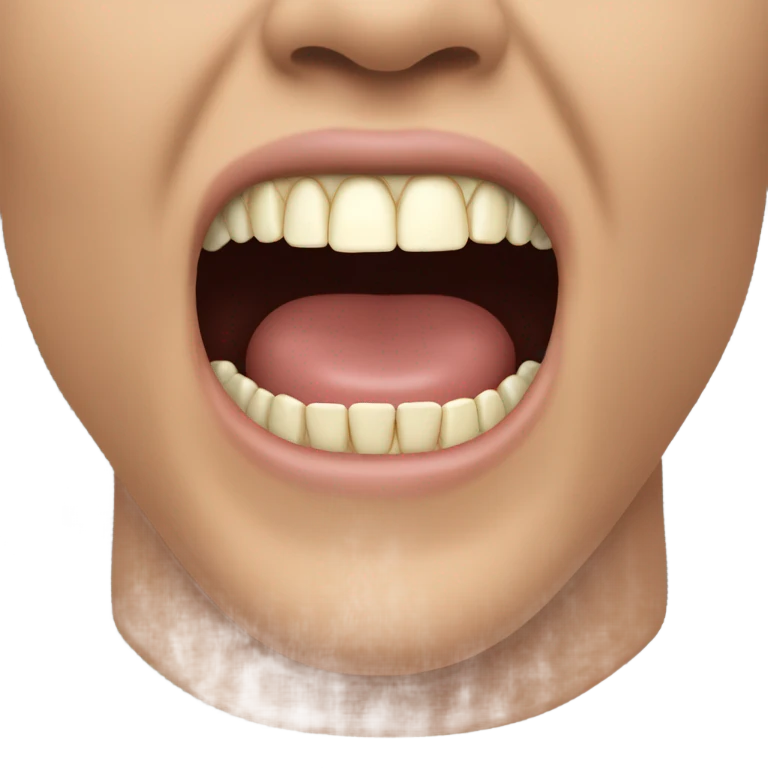 Mewing emoji