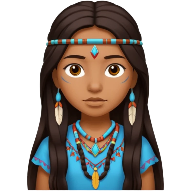 native american girl emoji