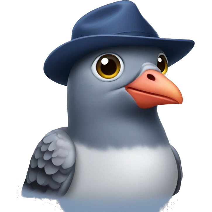 pigeon with yankee hat emoji