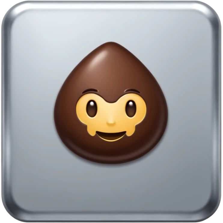 du chocolat emballé dans de l'aluminium emoji