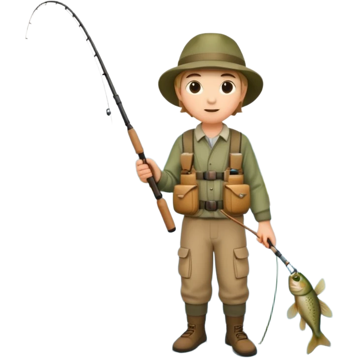 Fly fishing emoji