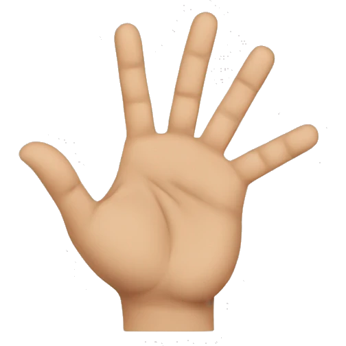close the fingers and open the 2 fingers emoji
