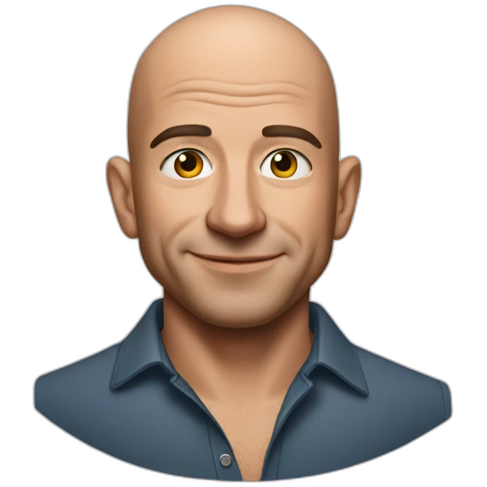 Jeff bezos With Amazon tatoo emoji